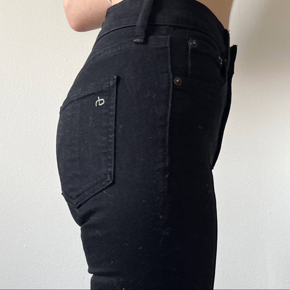 Rag & Bone Black High-Waisted Skinny Jeans